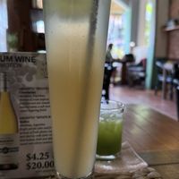 House made ginger juice - so good  at New Leaf Eatery in Siem Reap