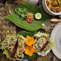 Tofu and mushroom larb at New Leaf Eatery in Siem Reap