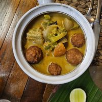 Khmer vegetable curry at New Leaf Eatery in Siem Reap