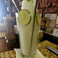 Lime slushie at New Leaf Eatery in Siem Reap