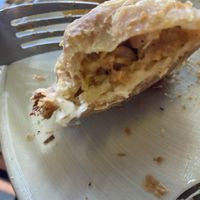 Inside the sausage rolls   at New Leaf Eatery in Siem Reap