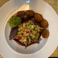 Chickpea and beetroot salad at New Leaf Eatery in Siem Reap