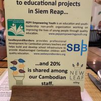 Doing good  at New Leaf Eatery in Siem Reap