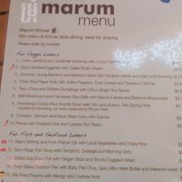 Veggie options (sorry for bad quality) at Marum in Siem Reap