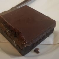Millionaires brownie at Baltzersens in Harrogate