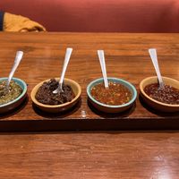 Dipping sauces   at Burma Burma in New Delhi