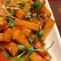 Tohu  Kyaw  - chilly tangy chickpea tohu at Burma Burma in New Delhi