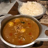 Mock Duck and Potato Curry at Burma Burma in New Delhi