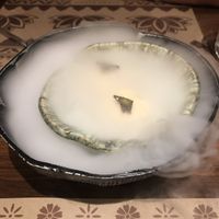 Dramatic Mango and Coconut Ice Cream at Burma Burma in New Delhi