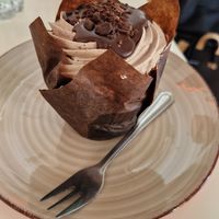 Choc cupcake (vegan) at Brocca Cafe in Berlin