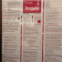Il Margutta menu at Il Margutta in Rome