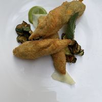 Fried zucchini  at Il Margutta in Rome
