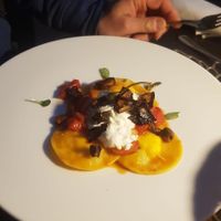 Ravioli (vegetarian) at Il Margutta in Rome