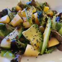 Avocado and papaya salad at Il Margutta in Rome