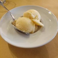 Pineapple ice cream at Il Margutta in Rome