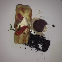 Vegetarian potato starter  at Il Margutta in Rome