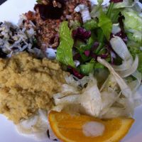 mixed cold platter from buffet at Il Margutta in Rome