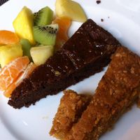 vegan dessert mix from buffet at Il Margutta in Rome