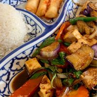 Spicy Eggplant Lunch at Thai Cuisine in Boise