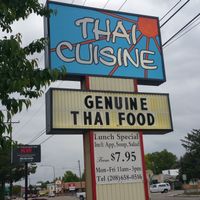 Would never have guessed how amazing this place is, but it was packed on a weekday and lots of take-out customers, too.  Now we know why....amazing! at Thai Cuisine in Boise