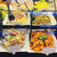 Several veg options in the prepared foods section at Berkeley Bowl - West in Berkeley