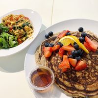 Tofu scramble and pancakes at Morning Brew - Kaka'ako in Honolulu