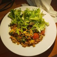 Tofu scramble over rice. at Morning Brew - Kaka'ako in Honolulu