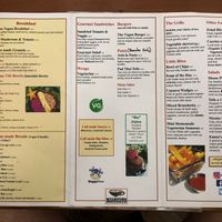 Vegan menu unfolded   at Bulaccino Cafe Denarau in Denarau