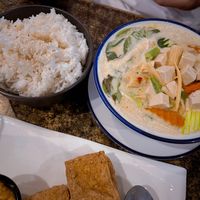Green curry / Coconut Rice   at Imm Thai Cafe in Cairns