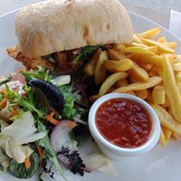Vegan burger at The Blacksmith Eatery and Bar in Auckland