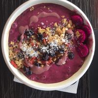 Acai smoothie bowl at Matcha Cafe in Tibubeneng