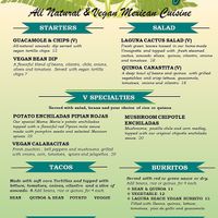 Vegan Menu  at Olamendi's Mexican Restaurant in Dana Point