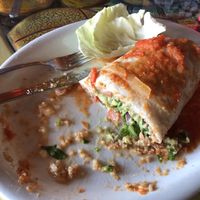 Laguna beach vegan burrito at Olamendi's Mexican Restaurant in Dana Point