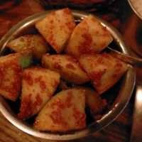 Green apple pickle at Mumbaiwala Indian Street Kitchen in Christchurch