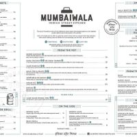 Dinner Menu at Mumbaiwala Indian Street Kitchen in Christchurch