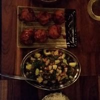 Chana Dal Chaat, Moong & Urad Dal Vada, Veg Manchurian at Mumbaiwala Indian Street Kitchen in Christchurch
