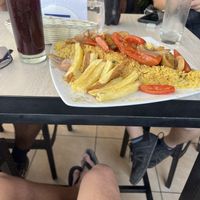 Tacu Tacu with Chicha  at Restaurant Paracas in Paracas