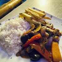 Salteado vegano  at Restaurant Paracas in Paracas