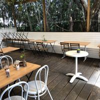 Outdoor area at One Block Back in Sunshine Coast