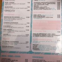 Menu page 2 at One Block Back in Sunshine Coast