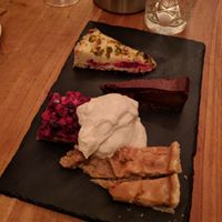 vegetarian dessert at Betty's Vegetarian Restaurant in Amsterdam