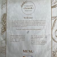Menu at Nomada Organics & Gourmet in La Paz