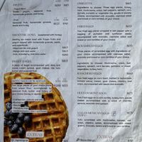 Menu 3 at Nomada Organics & Gourmet in La Paz