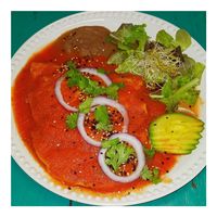 Vegan Entomatadas at Nomada Organics & Gourmet in La Paz
