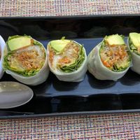 Spring rolls with shrimp   at NIM  in La Paz