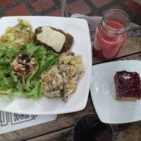 Lunch of the day Nov 2023 at Naturalia Cafe in Medellin