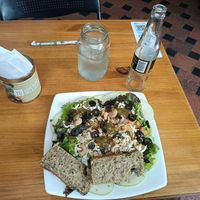 Garden salad made vegan at Naturalia Cafe in Medellin