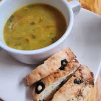 sopa at Naturalia Cafe in Medellin