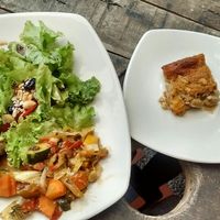 Vegetarian meal of the day, September 2018 at Naturalia Cafe in Medellin