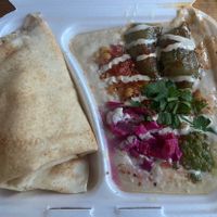 Hummus with pepper   at Akko Hummus Bar in Leipzig